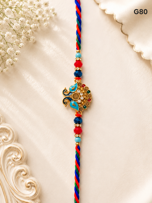 two peacock Rakhi