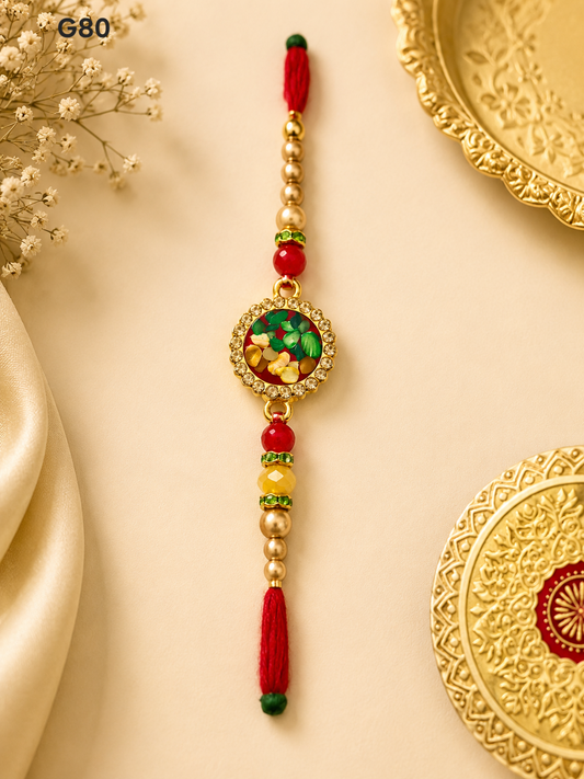 Multi Stone Rakhi