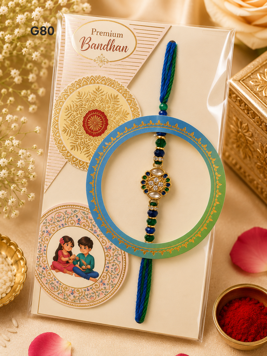 Multi Flower Designer Rakhi