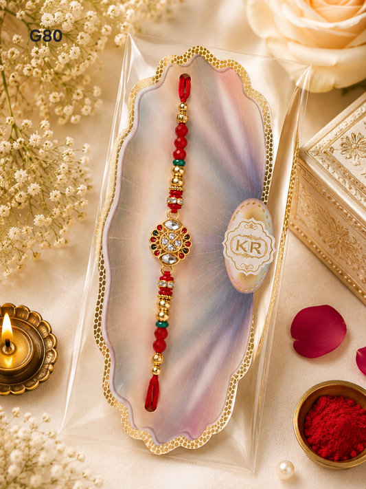 Multi Flower Designer Rakhi